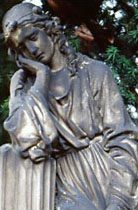 Graveyard statue