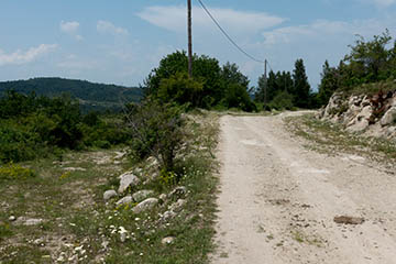 Schotterweg bei Livaditis/Rhodopen